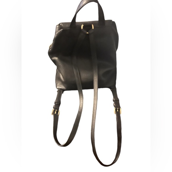 Michael Kors Black Leather Backpack - Picture 1 of 6